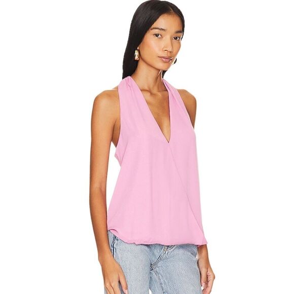 REVOLVE Krisa Surplice Front Racer Back Tank in Myth (Pale Mint Green) Large-NWT - Picture 14 of 16